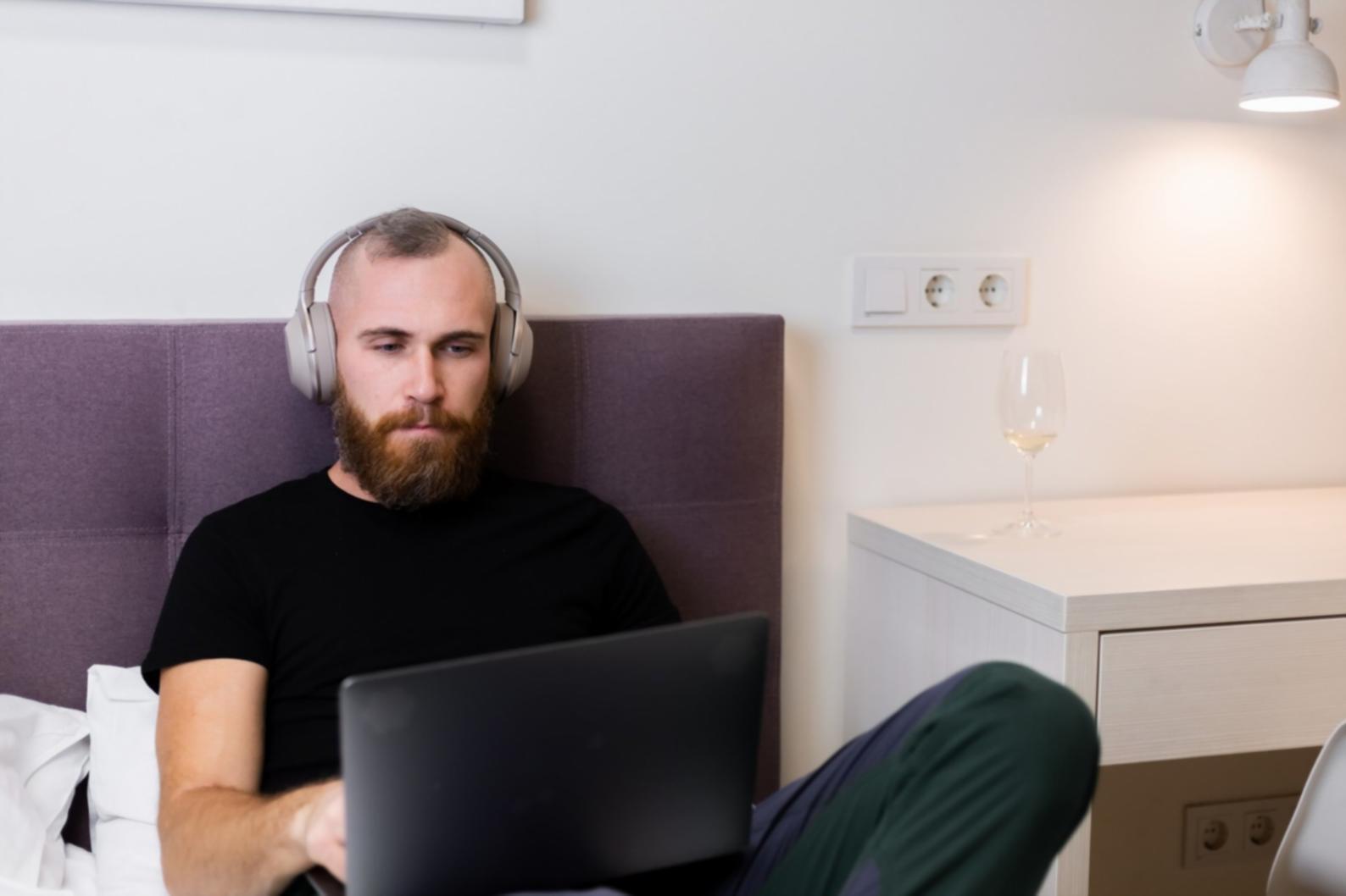 Financial analysis workspace with charts and documents